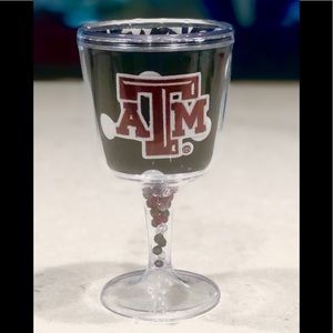 Texas A&M Shatterproof Wine Glass